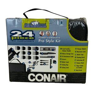 Conair Pro Style 24-Piece Rechargeable Cord/Cordless Grooming Kit Vintage 2005